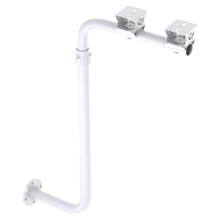 1-2m Dual heads mounting  retractable  wall cctv bracket 